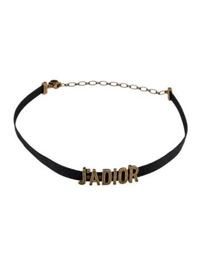 Pre-owned Dior J'a Choker, 14.5" In Multicolor
