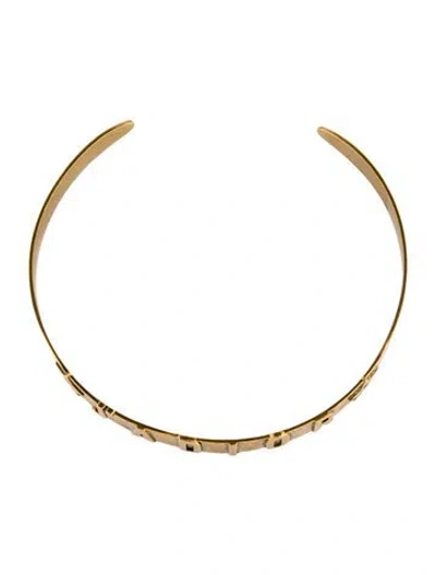 Pre-owned Dior J'a Choker Necklace, 10.5" In Multi
