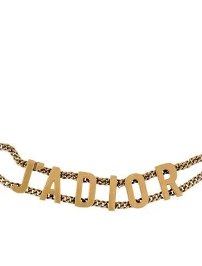 Pre-owned Dior J'a Choker Necklace, 12.75" In Multicolor