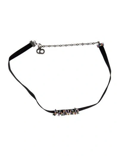 Pre-owned Dior J'a Choker Necklace, 14.75"