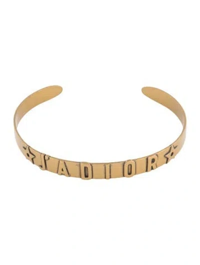 Pre-owned Dior J'a Choker Necklace, 8" In Multicolor
