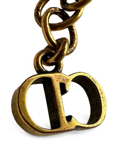 Pre-owned Dior J'a Choker Necklace In Gold