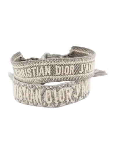 Pre-owned Dior J'a Friendship Adjustable Bracelet Set In Multi