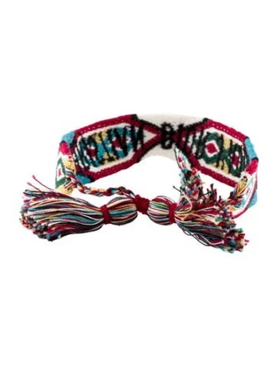 Pre-owned Dior J'a Friendship Bracelet, 8" In Multi