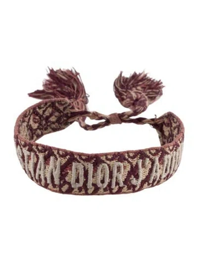 Pre-owned Dior J'a Friendship Bracelet, 8.75" In Multi