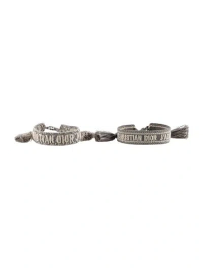 Pre-owned Dior J'a Friendship Bracelet Set, 9" In Multi