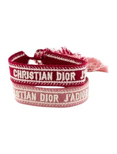 Pre-owned Dior J'a Friendship Bracelet Set In Multi