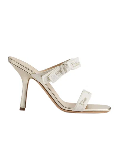 Dior J'a Heeled Sandal With Straps In White