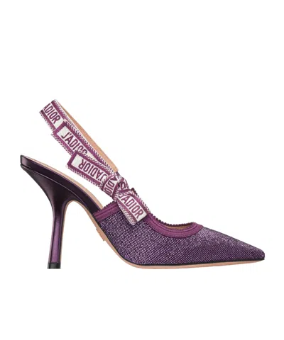 Dior Or J'a Slingback Pump In Purple