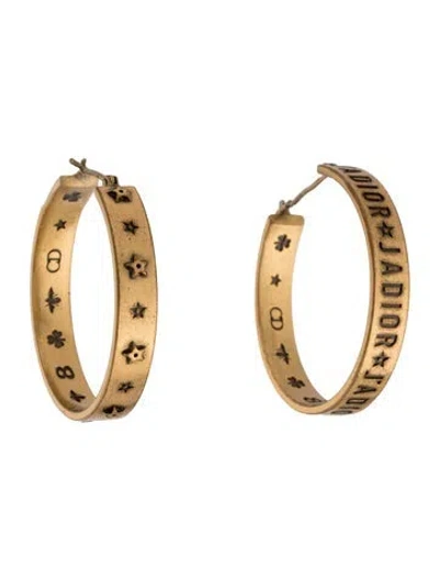Pre-owned Dior J'a Hoop Earrings In Multi