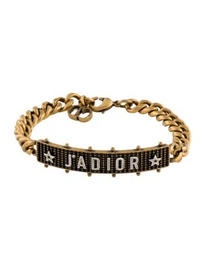 Pre-owned Dior J'a Id Link Bracelet, 6.75" In Multi