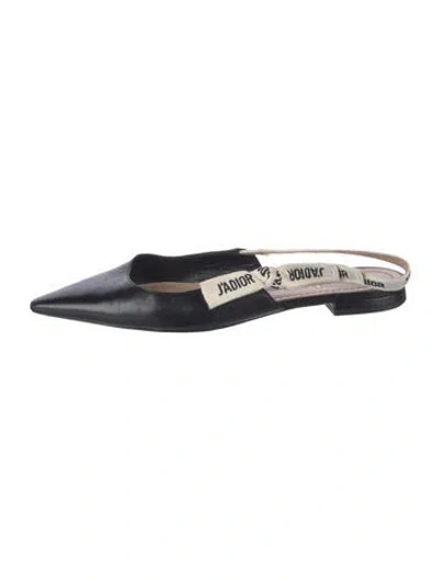 Pre-owned Dior J'a Leather Flats In Blue