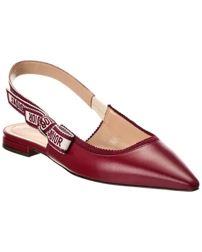 Dior J'a Leather Slingback Flat