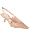 Dior J'a Leather Slingback Pump In Brown