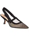 Dior J'a Mesh & Suede Slingback Pump In Black