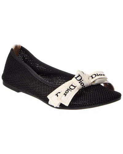Dior J'a Mesh Flat In Black
