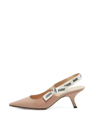 Pre-owned Dior J'a Pointed Toe Heeled Pumps In Neutral