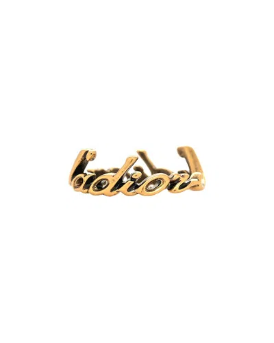 Dior J'a Ring M 52 6 (authentic Pre-loved) In Gold