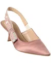 Dior J'a Leather Slingback Pump In Pink
