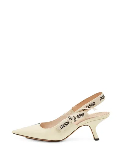 Pre-owned Dior J'a Slingback Pumps In Neutral