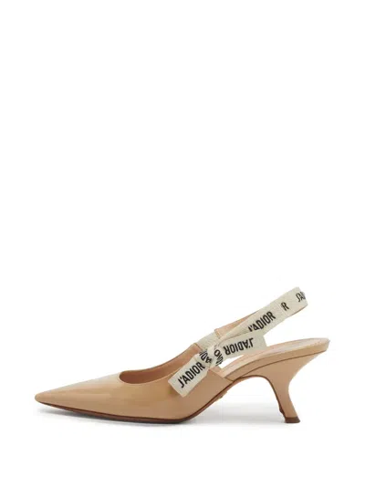 Pre-owned Dior J'a Slingback Pumps In Neutral