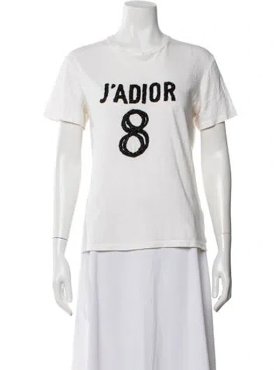 Pre-owned Dior J'a T Shirt Graphic Print T-shirt In White