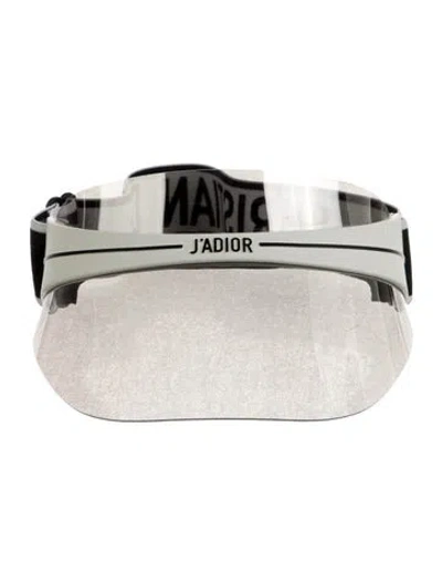 Pre-owned Dior J'a Visor Hat In White
