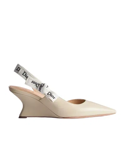 Dior J'a Wedge Slingback Pump In Neutral