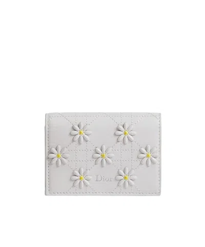 Dior Jardin Bloom Card Holder In White
