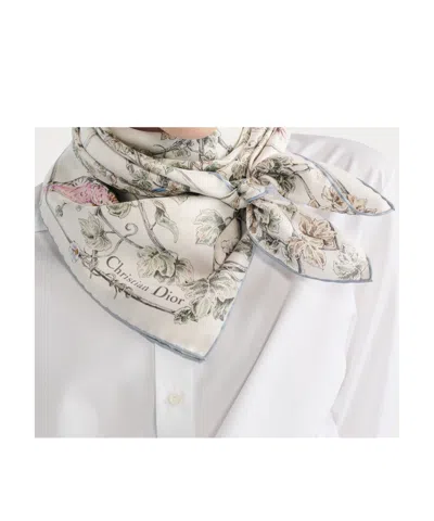 Dior Jardin D-étoile 90 Square Scarf In Multi