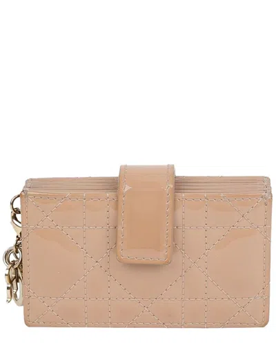 Dior Jasmine Card Holder Wallet (authentic Pre-loved) In Nude