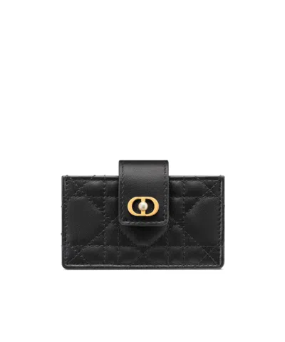 Dior Jasmine  Jolie Card Holder In Black
