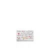 Dior Je Adore Printed Leather Wallet Women In White