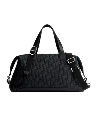 Dior Jett Weekender Bag In Black
