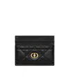 Dior Jolie Card Holder In Black
