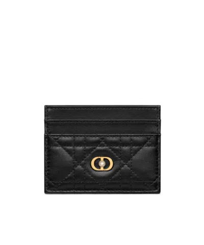 Dior Jolie Card Holder In Black
