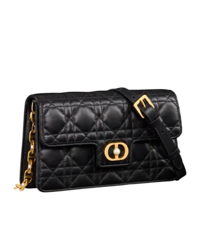 Dior Jolie Mini Shoulder Bag In Black