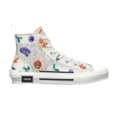 Pre-owned Dior Kenny Scharf X  B23 High 'printed Motif  Oblique Galaxy' | White | Men's Size 42
