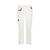 Dior Kennyscharf Patches Jeans Men In White
