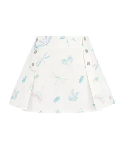 Dior Kids' A-line Skirt In White