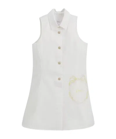 Dior Kids' A-line Dress In White