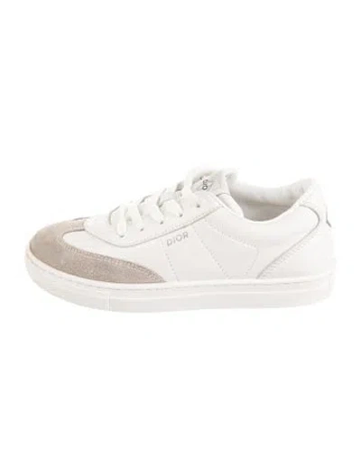 Pre-owned Dior Babies' Kids' B101 Leather Low Top Sneakers In Neutrals