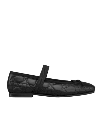 Dior Kids' Ballet Flat In Black