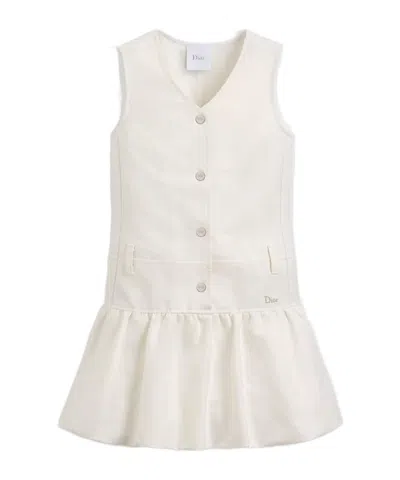 Dior Kids' Balloon Dress In White