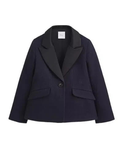 Dior Kids' Bar Jacket In Blue