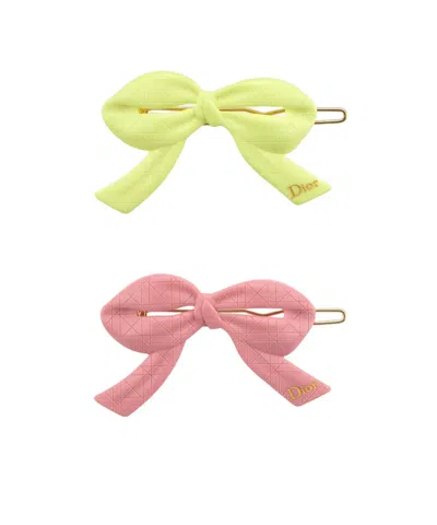 Dior Kids' Barrettes In Yellow
