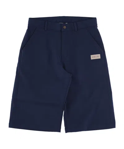 Dior Kids' Bermuda Shorts In Blue