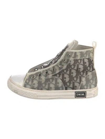 Pre-owned Dior Kids Boys' B23 High-top Sneaker In Black/white
