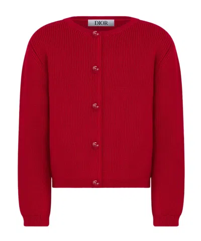Dior Kids' Cardigan In Red