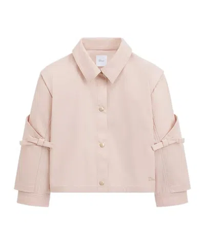 Dior Babies' Kids' Cropped Jacket In Pink